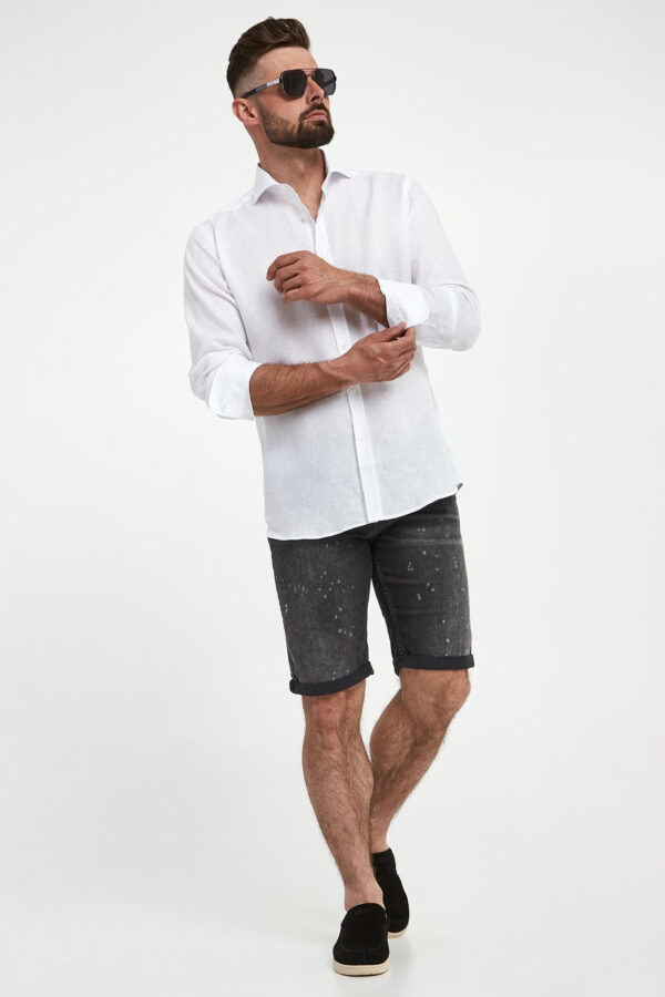 Koszula męska lniana KARL LAGERFELD