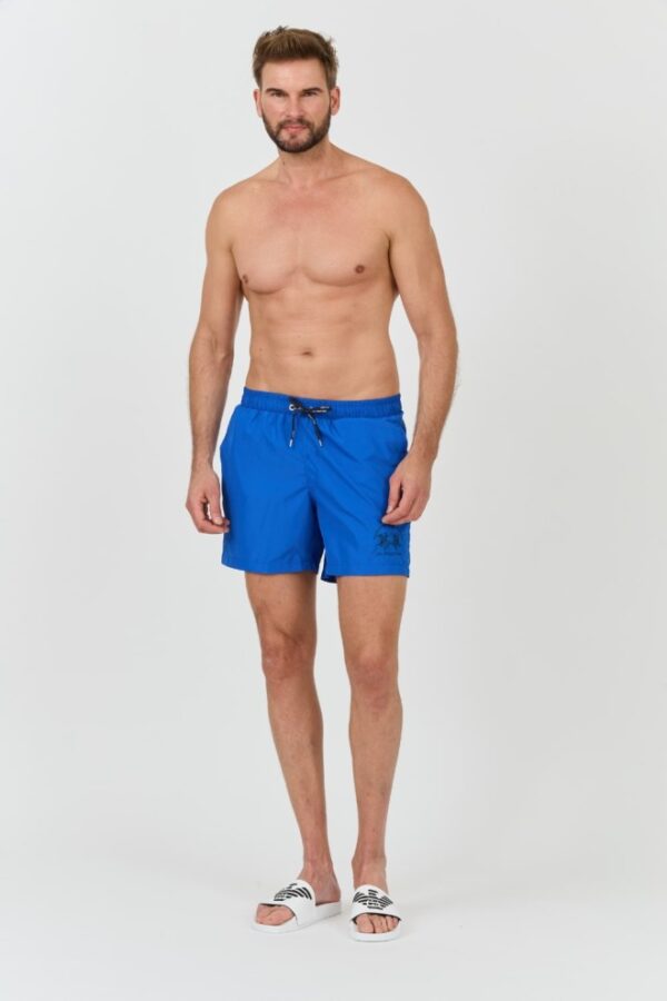 LA MARTINA Niebieskie męskie kąpielówki