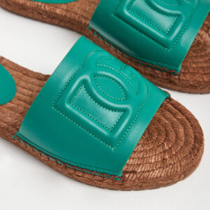 19f82c4ea4ea76264557499ebb700081abb2176c Klapki damskie z rafii DOLCE & GABBANA