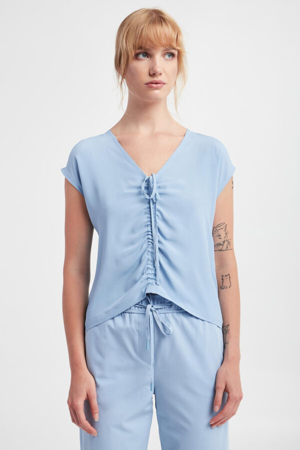 1a5d5d46acdd310ad6d4b1559ef5112dc193beae Bluzka damska jedwabna Ocean MARELLA MONOCHROME