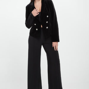 1aa2dc43039ca9412634698d229fb43700712e3f Żakiet damski welurowy JOSEPH RIBKOFF