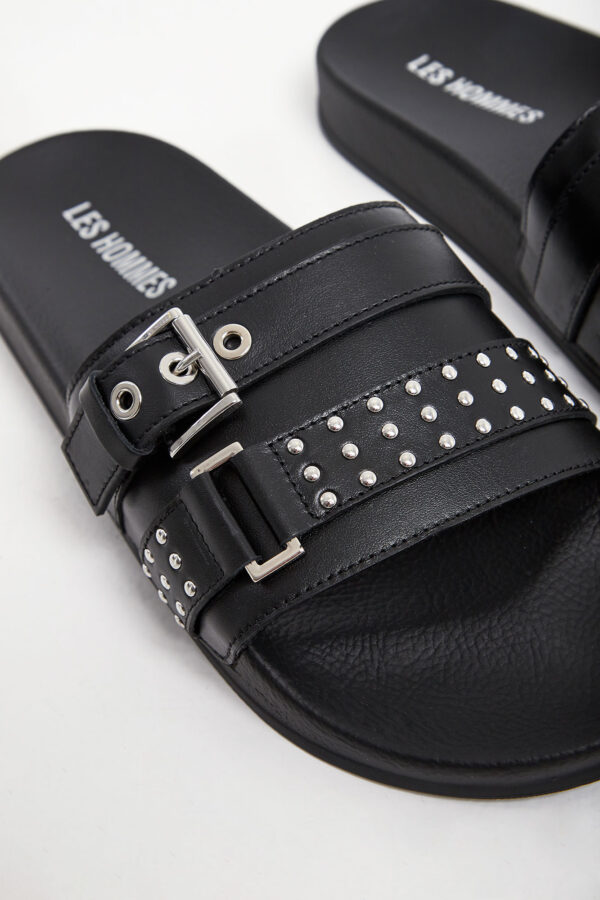 1ac05bc13a3dac76603eaba1a5134fdd2c4f0ee8 Klapki męskie skórzane LES HOMME