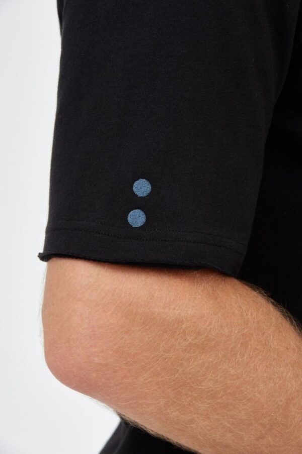 LA MARTINA Czarna męska koszulka polo