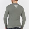 EMPORIO ARMANI Zielony longsleeve męski z logo