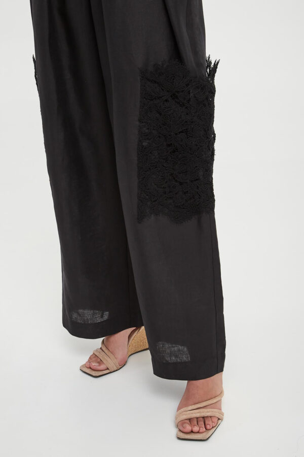 1c4d83749f4ed6915ced7dfcbf4c7ea9ef6af297 Spodnie damskie lniane ERMANNO SCERVINO LIFE