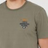 AERONAUTICA MILITARE Zielony bawełniany t-shirt męski