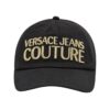 VERSACE JEANS COUTURE Czarna czapka z daszkie