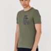 AERONAUTICA MILITARE Zielony bawełniany t-shirt męski