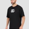 DOLCE & GABBANA Czarny męski t-shirt z dużym logo, Rozmiar 50