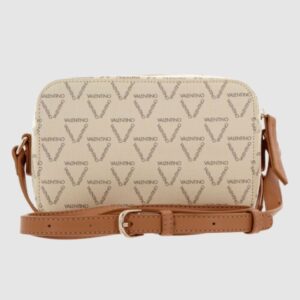VALENTINO Mała kremowa torebka Liuto Camera Bag