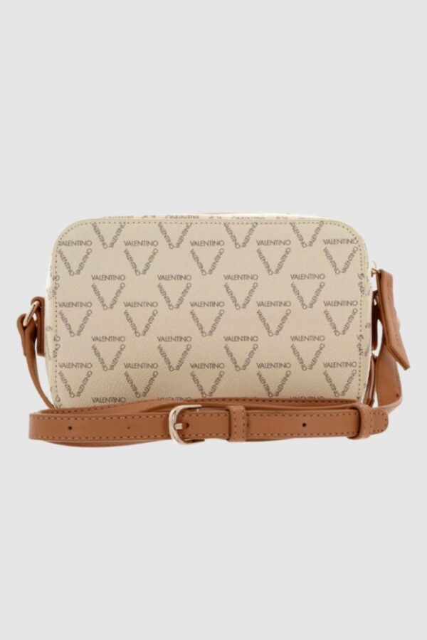 VALENTINO Mała kremowa torebka Liuto Camera Bag