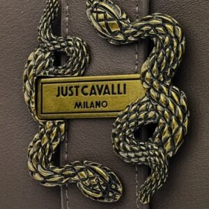 1e667551e098c8d9d309c3e012c1fba332dcc1bb JUST CAVALLI Damski portfel w kolorze taupe Iconic Snakes - Style 15