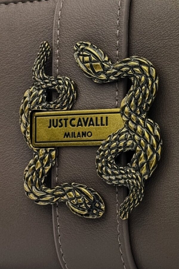 JUST CAVALLI Damski portfel w kolorze taupe Iconic Snakes - Style 15