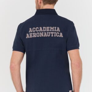AERONAUTICA MILITARE Granatowa męska koszulka Polo M.C