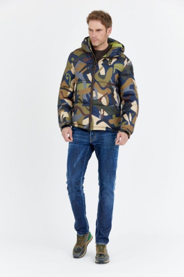 BLAUER Puchowa kurtka męska Perry w moro