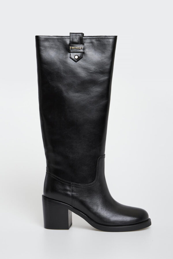 Kozaki damskie skórzane TWINSET