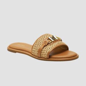 MICHAEL KORS Brązowe klapki Ember