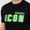 DSQUARED2 Czarny męski t-shirt Icon Blur Cool Fit Tee