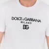 DOLCE & GABBANA Biały męski t-shirt, Rozmiar 52