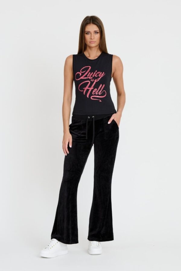 JUICY COUTURE Czarny damski top Juicy As Hell Tank