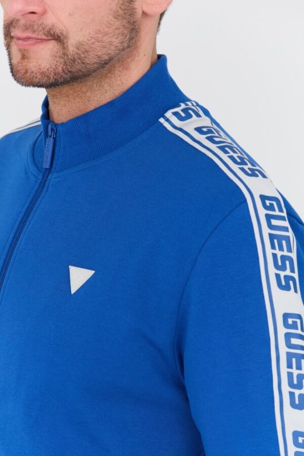 GUESS Niebieska męska bluza Full Zip