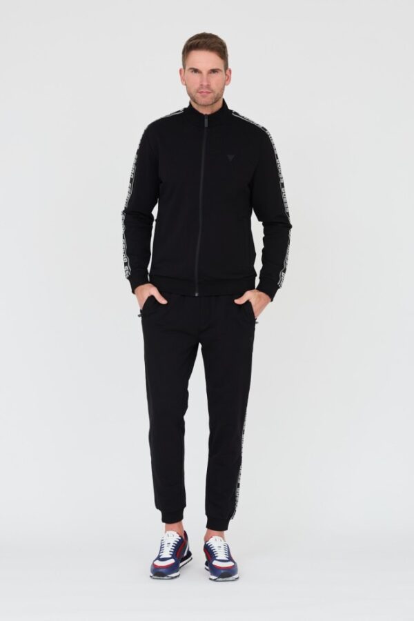 GUESS Czarne męskie spodnie dresowe