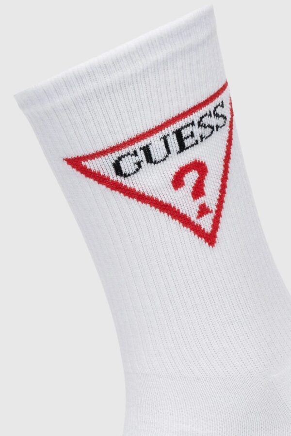 GUESS Białe męskie sportowe skarpetki