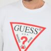 GUESS Biała męska bluza Audley Cn Fleece
