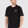 LA MARTINA Czarny męski t-shirt Regular Fit