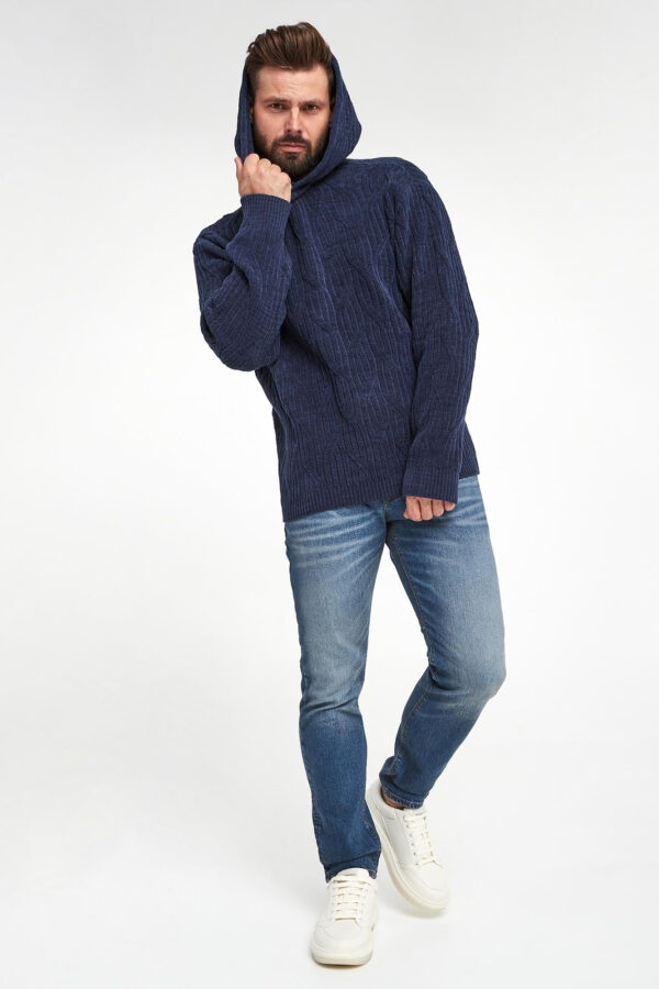 22257ce6e0e9786fca96abfb6111bc1bb36162b2 Sweter męski z kapturem EMPORIO ARMANI