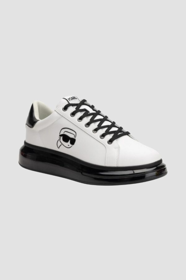 KARL LAGERFELD Białe sneakersy męskie KAPRI KUSHION Outline NFT