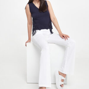 22a81ef1037b739cbfb4b426b6757778833fcfa4 Kamizelka damska z frędzlami Austero MARELLA SPORT