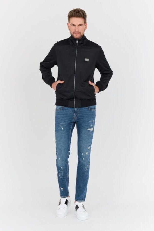 DOLCE & GABBANA Czarny męski bomber, Rozmiar 52