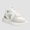 JUST CAVALLI Białe sneakersy Fondo Karina
