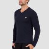 GUESS Granatowy męski longsleeve Core Tee