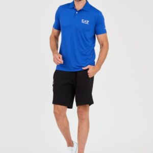 EA7 Niebieska męska koszulka polo Ventus 7