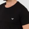 EMPORIO ARMANI Czarny męski t-shirt basique