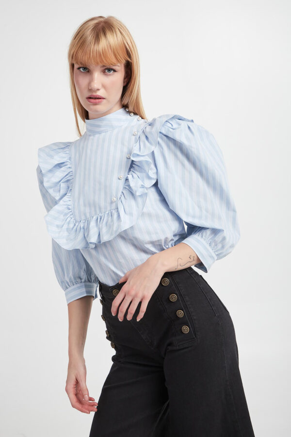 23e97e771c9235bc95073fde7d014a9ba030c3ff Koszula damska z żabotem CUSTOMMADE