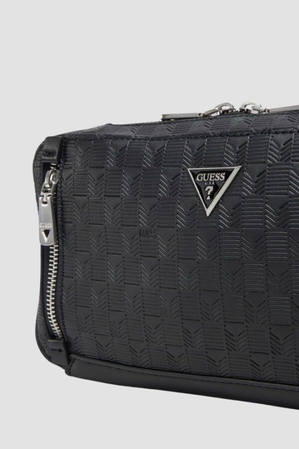 GUESS Czarna męska saszetka Torino Squared