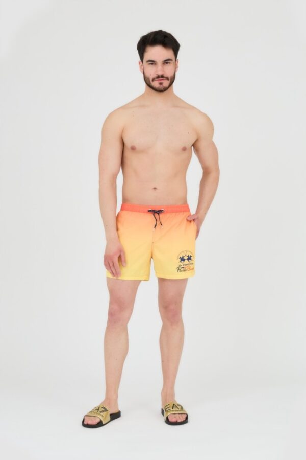 LA MARTINA Spodenki kąpielowe męskie żółte