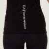 EA7 Czarny damski t-shirt