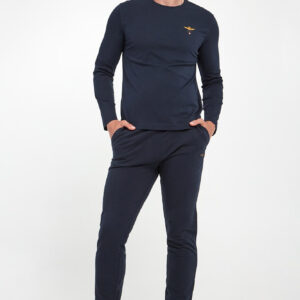 Longsleeve męski z logo AERONAUTICA MILITARE