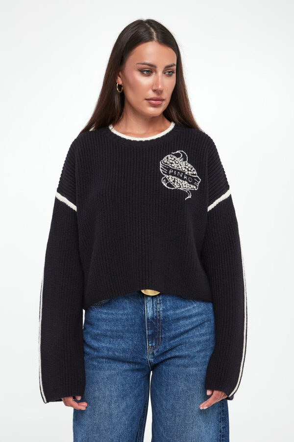 Sweter damski wełniany Alicudi PINKO