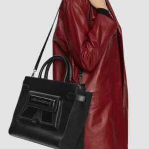 KARL LAGERFELD Czarna damska torebka Ikon/k Md Tote