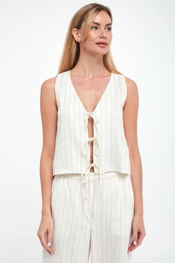 Top damski lniany Isolana MARELLA SPORT