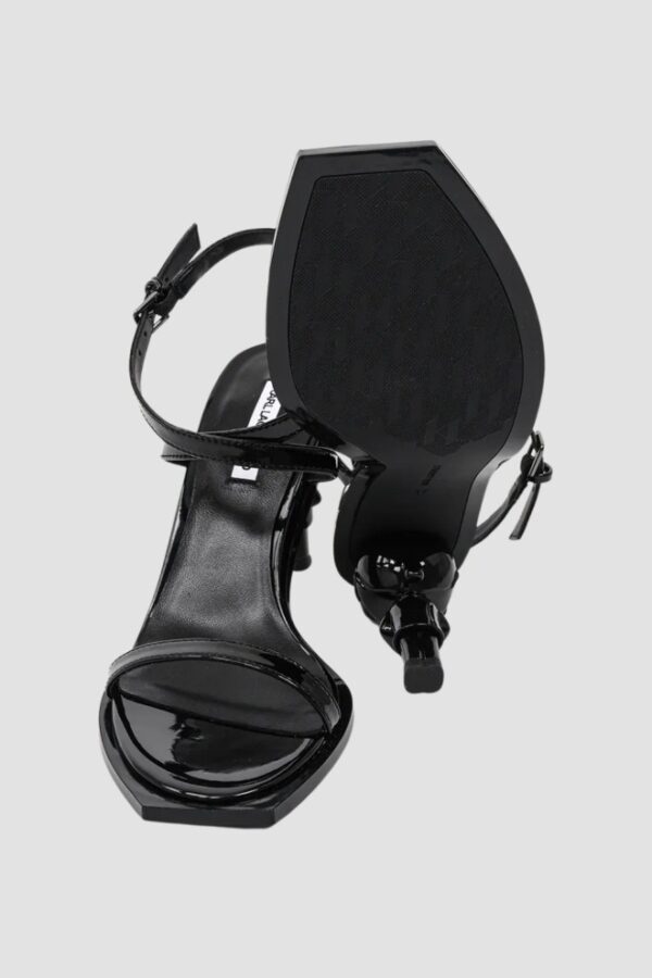 KARL LAGERFELD Czarne damskie sandały KARL NFT HEEL