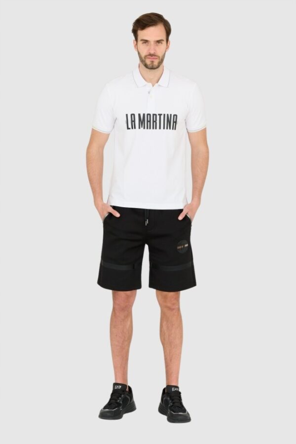 LA MARTINA Męska biała koszulka polo Regular Fit