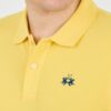 LA MARTINA Żółte męskie polo z małym logo