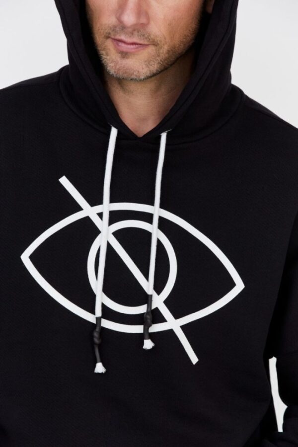 27663086faea510adc114b6462f5acb9311aa5a0 PALM ANGELS Czarna bluza męska z białym printem