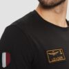 AERONAUTICA MILITARE Czarny męski longsleeve With Patches
